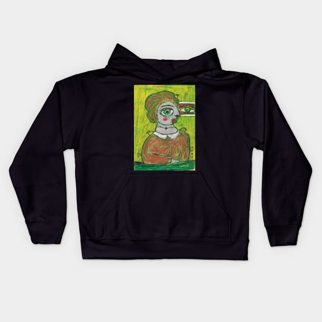 Conversation about plastic surgery Kids Hoodie by Artist Pavel Kuragin